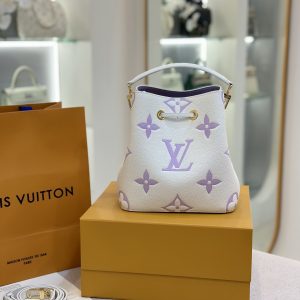 Louis Vuitton Nano Noe Bicolor Monogram Replica Handbags Size 20cm (2)