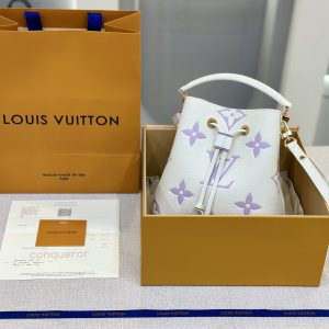 Louis Vuitton Nano Noe Bicolor Monogram Replica Handbags Size 20cm (2)