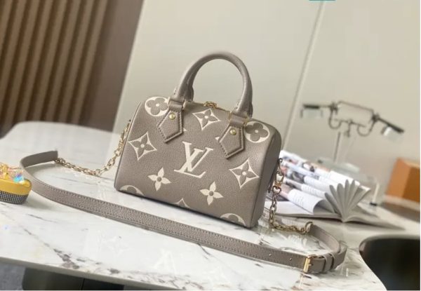 Louis Vuitton Nano Speedy Monogram Empreinte Leather Replica Bags Size 20.5x13 (2)