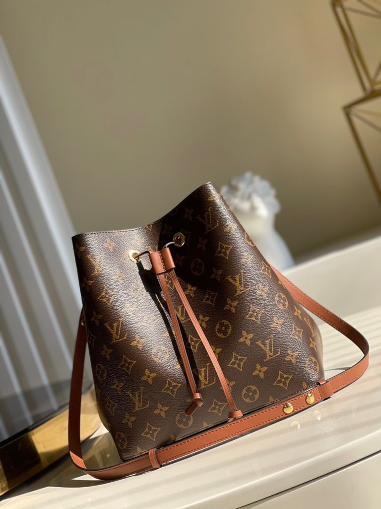 Louis Vuitton NeoNoe MM Bucket Monogram Brown Replica Bags 26x22x27cm (2)