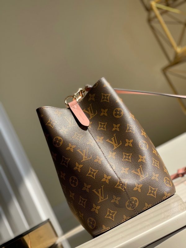 Louis Vuitton NeoNoe MM Bucket Replica Bags Monogram Pink 26x22x27cm (2)