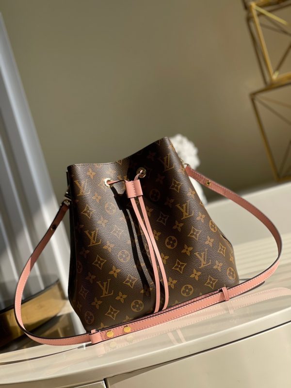 Louis Vuitton NeoNoe MM Bucket Replica Bags Monogram Pink 26x22x27cm (2)