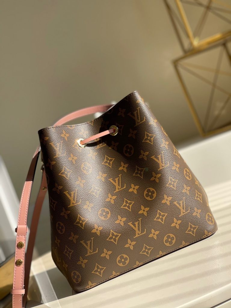 Louis Vuitton NeoNoe MM Bucket Replica Bags Monogram Pink 26x22x27cm (2)