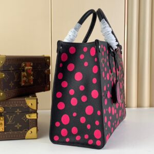 Louis Vuitton On The Go Polka Dot Motifs Replica Handbags 35x27x14cm (2)