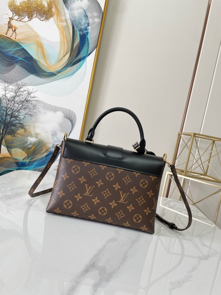Louis Vuitton One Handle Flap Monogram Canvas And Leather MM Replica Bags Size 25cm (2)