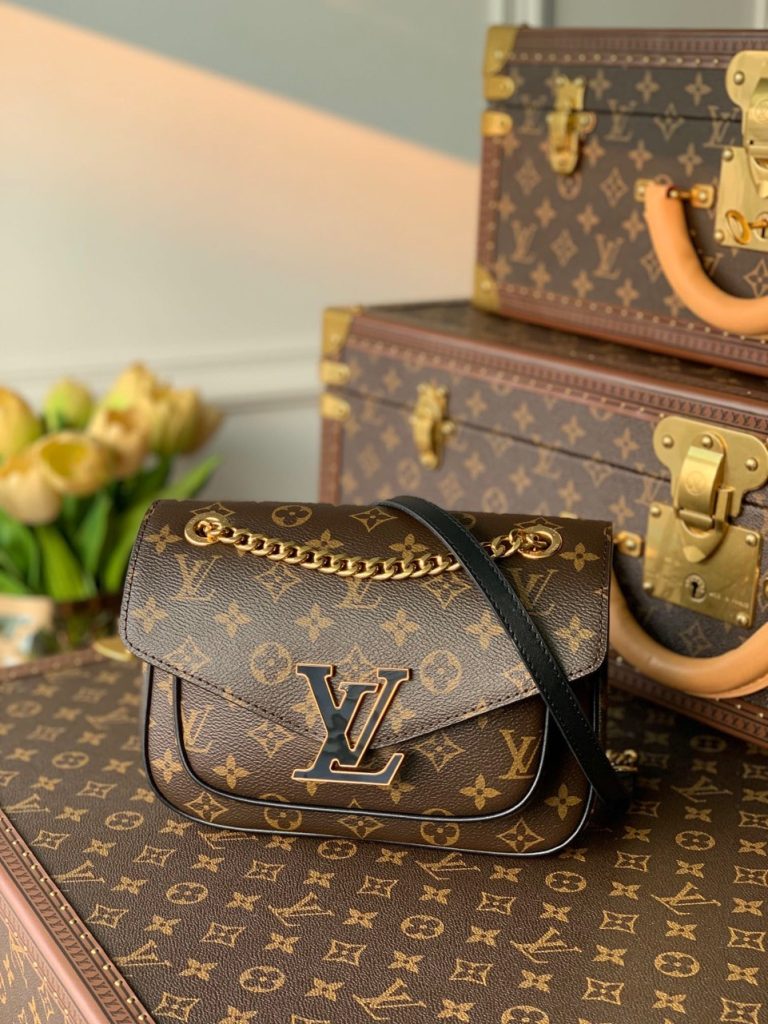 Louis Vuitton Passy Monogram Canvas Brown Replica Bags 22x17cm (2)