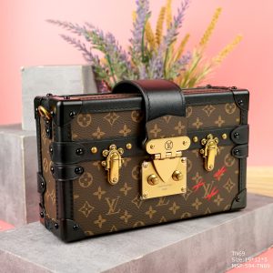 Louis Vuitton Petite Malle Monogram Replica Bags Size 19x12x5cm (2)