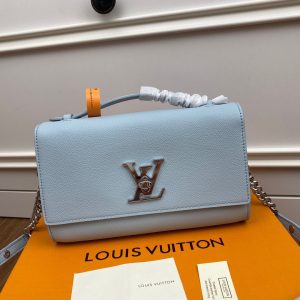 Louis Vuitton Replica HandBags LV LockMe Short Blue Size 24cm (2)