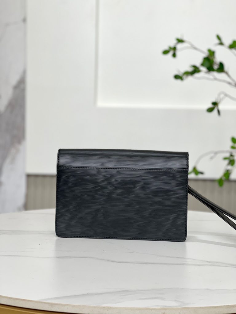 Louis Vuitton Thames Clutch Epi Leather Black Replica Bags Size 25cm (2)