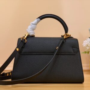 Louis Vuitton Twist Handle Replica Bags Black 17x25x11cm (2)