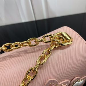 Louis Vuitton Twist Limited Edition Flower Embellished Epi Leather MM Pink Replica Bags 24cm (2)