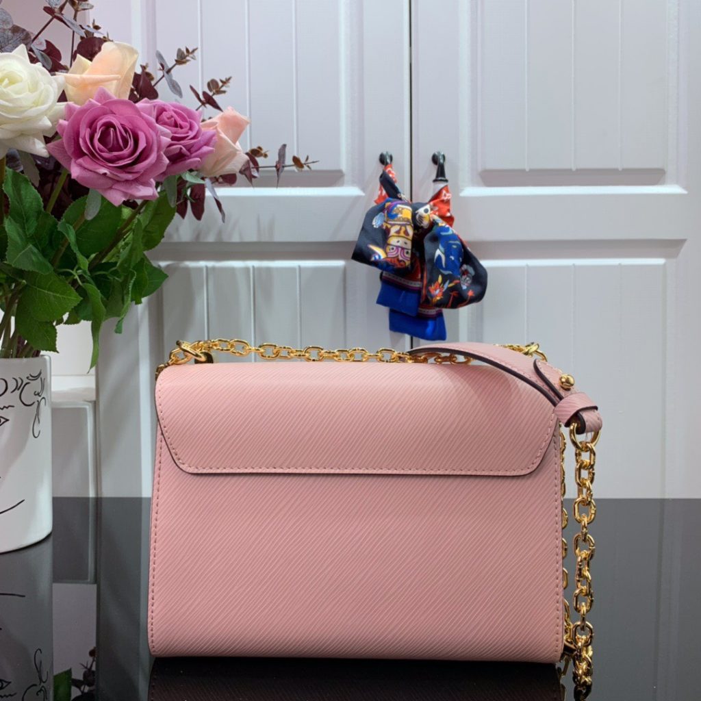 Louis Vuitton Twist Limited Edition Flower Embellished Epi Leather MM Pink Replica Bags 24cm (2)