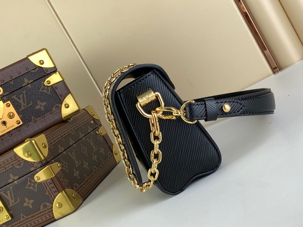 Louis Vuitton Twist West Black Replica Bags Size 23 (2)