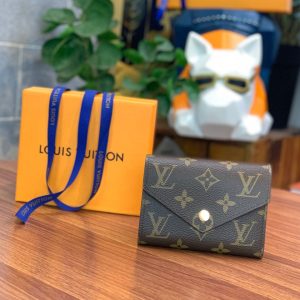 Louis Vuitton Victorine Monogram Wallet Like Auth 12cm (2)