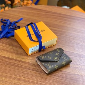 Louis Vuitton Victorine Monogram Wallet Like Auth 12cm (2)