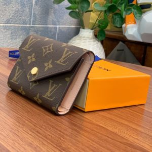 Louis Vuitton Victorine Monogram Wallet Like Auth 12cm (2)