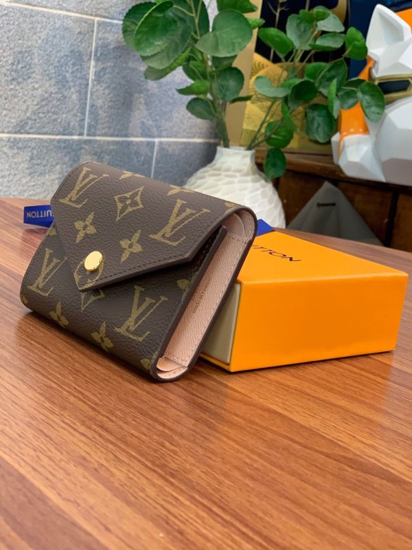 Louis Vuitton Victorine Monogram Wallet Like Auth 12cm (2)