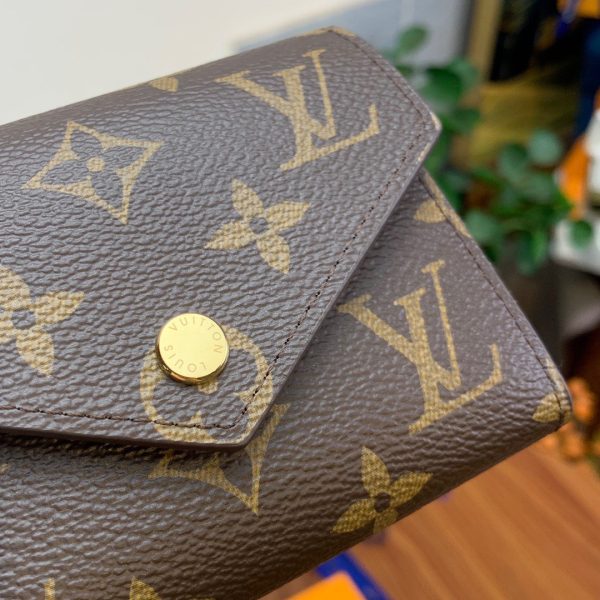 Louis Vuitton Victorine Monogram Wallet Like Auth 12cm (2)