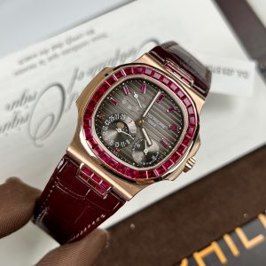 Patek Philippe Nautilus 5724R Gold Wrapped & Red Ruby ​​Gemstone 40mm (1)