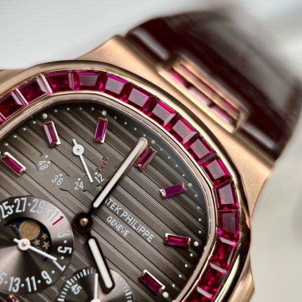 Patek Philippe Nautilus 5724R Gold Wrapped & Red Ruby ​​Gemstone 40mm (1)