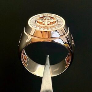 Patek Philippe Ring Custom Rose Gold Diamond 10-14-18K (4)
