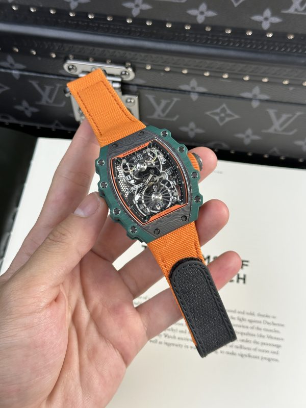 Richard Mille RM21-02 Tourbillon Aerodyne Green TPT Watch RM Factory 43mm (10)