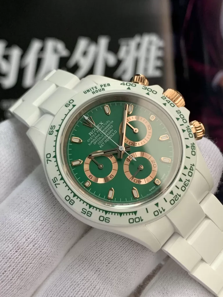 Rolex Cosmograph Daytona AET Green Dial Replica Watches 40mm (1)