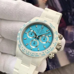 Rolex Cosmograph Daytona AET Ice Blue Dial Ceramic Replica Watch 40mm (3)