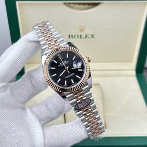 Rolex DateJust 126331 Replica Watches Clean Factory Black Dial 41mm (1)