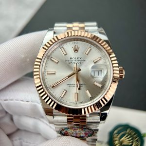 Rolex DateJust 126331 Replica Watches Clean Factory Sliver Dial 41mm (2)