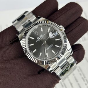 Rolex DateJust 126334 Gray Dial Oyster Strap Clean Factory 41mm (1)