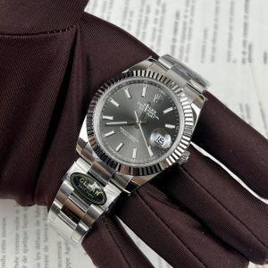 Rolex DateJust 126334 Gray Dial Oyster Strap Clean Factory 41mm