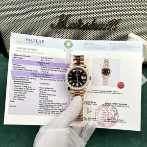 Rolex Day-Date 18K Gold Wrapped Moissanite Bezel GS Factory 158 Gram 40mm (1)