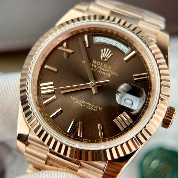 Rolex Day-Date Gold Wrapped Chocolate Dial 176 Grams GM Factory (10)