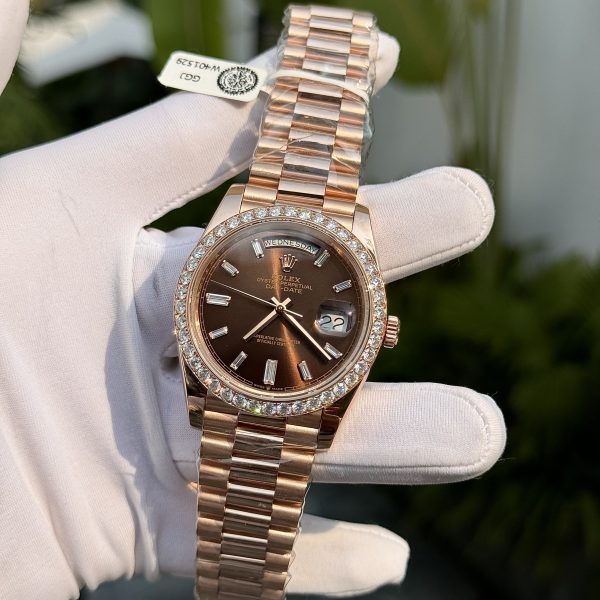 Rolex Day-Date Gold Wrapped Custom Moissanite Diamonds 176 Grams 40mm (4)