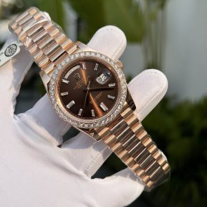 Rolex Day-Date Gold Wrapped Custom Moissanite Diamonds 176 Grams 40mm (4)