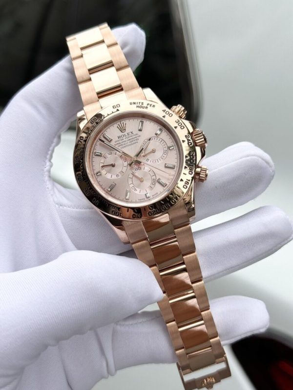 Rolex Daytona 116505 18K Solid Gold Watch with Diamond Numbers (8)