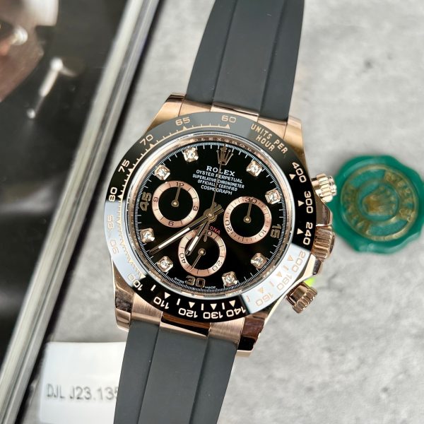 Rolex Daytona 116515LN 18K Gold Wrapped Replica Watch BT Factory 40mm (10)