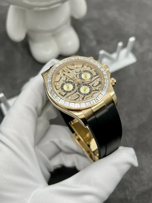 Rolex Daytona 116588TBR Eye Of Tiger Solid Gold Watch and Diamonds 40mm (7)