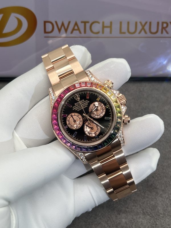 Rolex Daytona M116595RBOWDP 18K Solid Gold and Gemstones Customs (1)