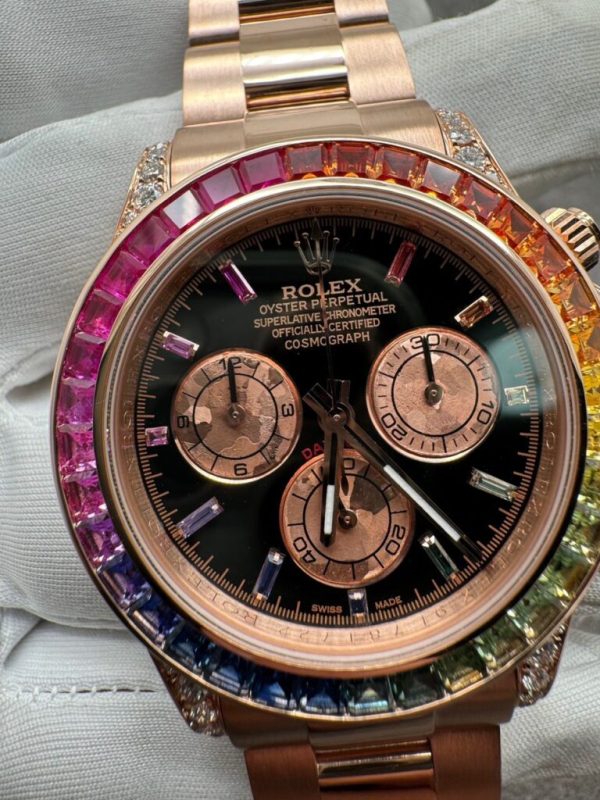 Rolex Daytona M116595RBOWDP 18K Solid Gold and Gemstones Customs (1)