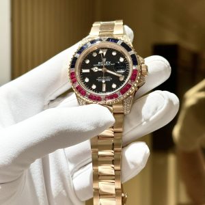 Rolex GMT-Master II 116748 Solid Gold Natural Diamond Watch 41mm (10)