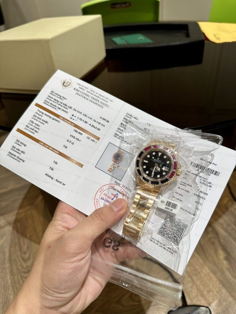 Rolex GMT-Master II 116748 Solid Gold Natural Diamond Watch 41mm (10)
