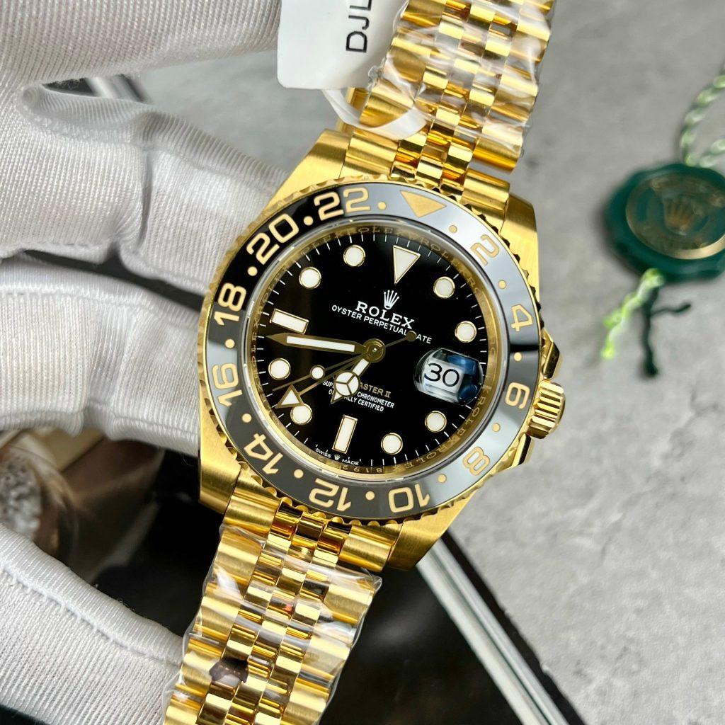 Rolex GMT-Master II 126718GRNR 18K Gold Wrapped Best Replica 40mm (2)