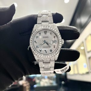 Rolex Iced Out Moissanite Datejust 126334 Best Replica Watch 41mm (2)