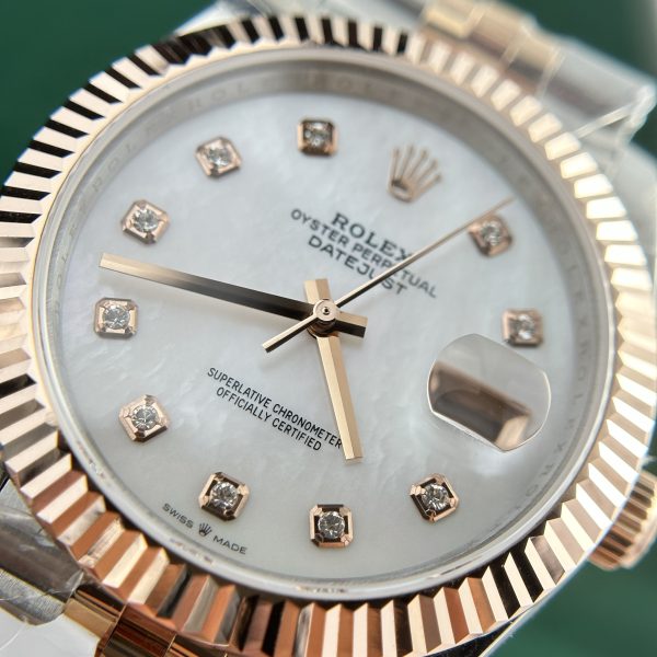 Rolex Replica Watch Gold Wrapped MOP Dial GM Factory 41mm (6)