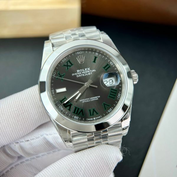 Rolex Replica Watches DateJust 126300 Wimbledon Dial VS Factory 41mm (10)