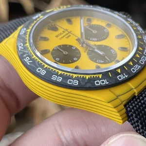 Rolex Replica Watches Daytona Yellow Carbon DIW Factory 40mm (11)