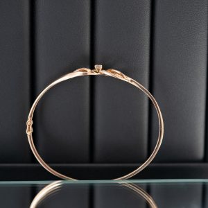 Women’s Bangles Custom Natural Diamond Rose Gold 18k (2)