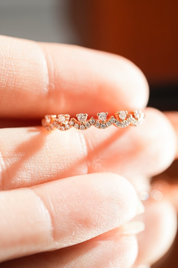 Women’s Ring Natural Custom Diamond Rose Gold 18k (2)